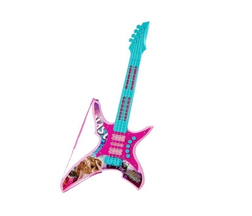 Electric Guitar with Lights and Sounds Pink 62cm