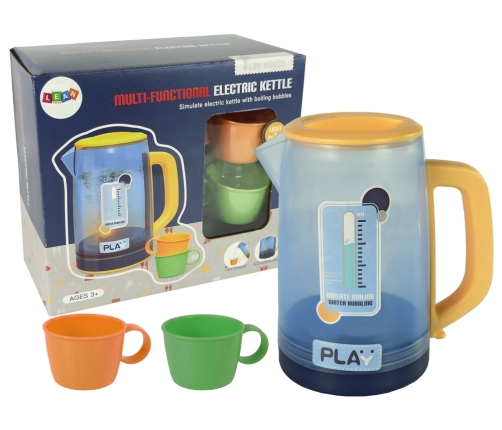 Electric Blue Kettle Lit Playing Water Sounds