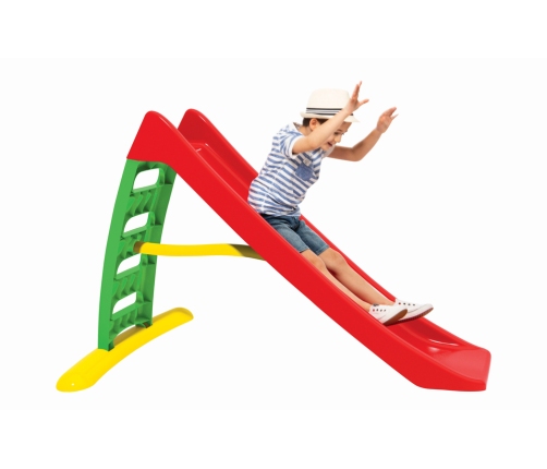 Garden speed slide 170 cm with a green ladder