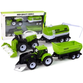 Farm Vehicle Set Tractors Tanker Trailer