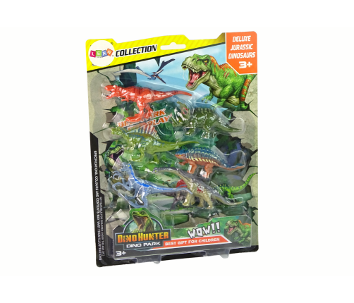 Set of Dinosaur Figurines 6 pieces Colorful