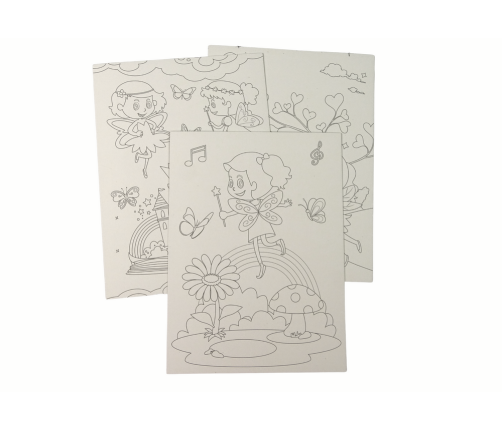 Scratch Coloring Book For Children Fairy