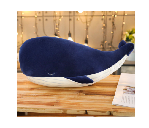 Plush Mascot Whale Navy Blue 25 cm