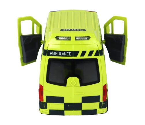 Remote Controlled Yellow Ambulance With Lights