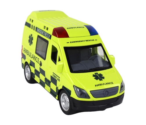 Remote Controlled Yellow Ambulance With Lights