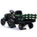 Electric Ride On Tractor with a trailer BDM0925 Military Green