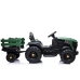 Electric Ride On Tractor with a trailer BDM0925 Military Green