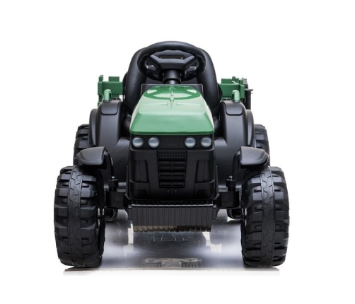 Electric Ride On Tractor with a trailer BDM0925 Military Green