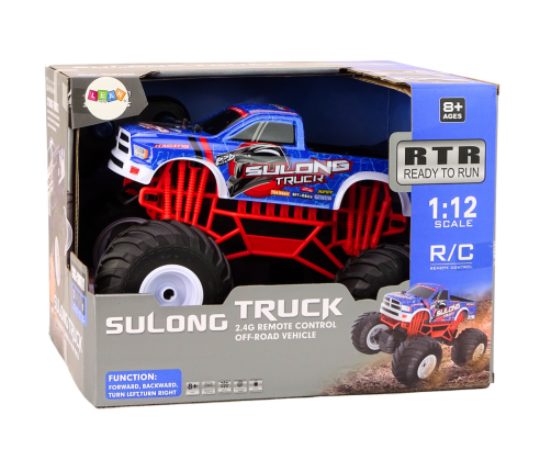 Off-Road Remote Controlled Car 2.4G RC 1:12 Truck Blue