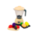 Electric Blender Set, Fruits for Slicing, Lights, and Sounds