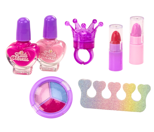 Beauty Set In Plush Cosmetic Bag Unicorn Nail Polish Shadows