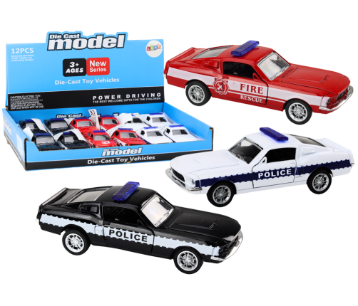 Police Car Fire Department Privileged Vehicles 1:32 Mix