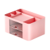 Desk Storage Organizer Drawers Pink