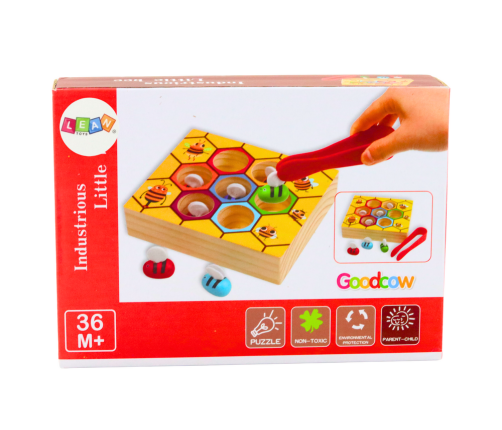 Wooden Game Skills Honeycomb Sorter Bees