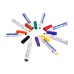 Set of 8 Colored Whiteboard Markers