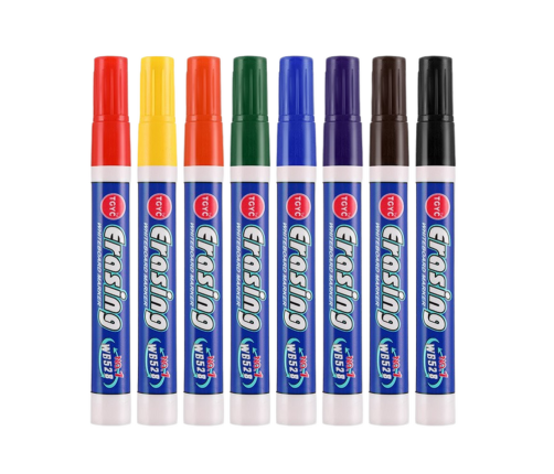 Set of 8 Colored Whiteboard Markers