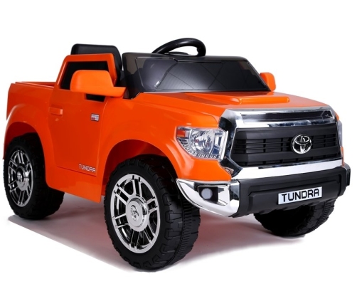 Divvietīgs bērnu elektromobilis Toyota Tundra Orange Painted