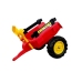 Herman tractor with trailer and bucket red 165 cm