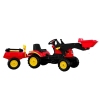 Herman tractor with trailer and bucket red 165 cm