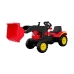 Herman tractor with trailer and bucket red 165 cm