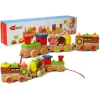 Wooden Train Blocks 30 Pieces Fruit 42cm