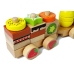 Wooden Train Blocks 30 Pieces Fruit 42cm