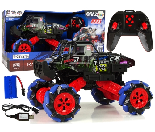 Remote Controlled 1:16 Blue 2.4G 360 Degree Terrain Drift Car