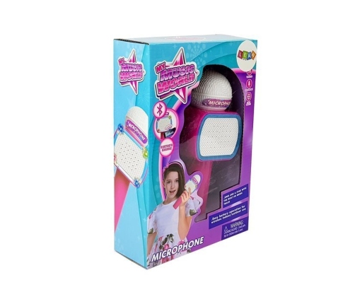 Children's Microphone Wireless Karaoke Bluetooth Speaker Pink