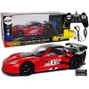 Racing Sports Car R/C 1:18 Corvette C6.R Red 2.4 G Lights