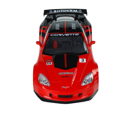 Racing Sports Car R/C 1:18 Corvette C6.R Red 2.4 G Lights