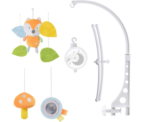 Melody Plush Fox Carrousel for Baby's Cot