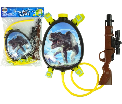 Water Gun Brown Magazine in Backpack Harness Dinosaurs