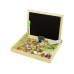 Wooden 2-in-1 Chalkboard Magnetic Puzzle Animal Farm Set