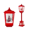 Christmas Decoration Swinging Lantern With Santa the Snowman 2in1 Carols Lights