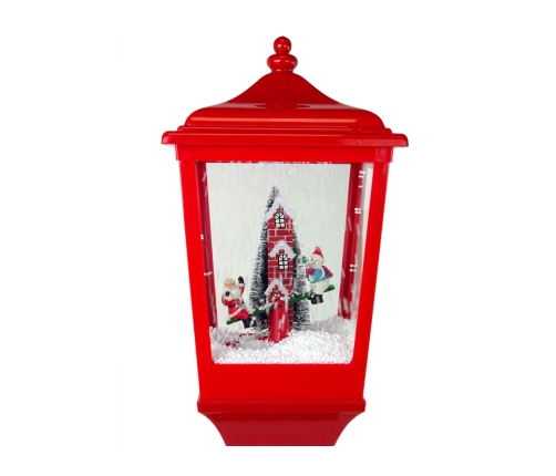 Christmas Decoration Swinging Lantern With Santa the Snowman 2in1 Carols Lights