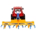 Red Tractor with Rake Friction Drive