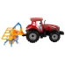 Red Tractor with Rake Friction Drive