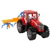 Red Tractor with Rake Friction Drive