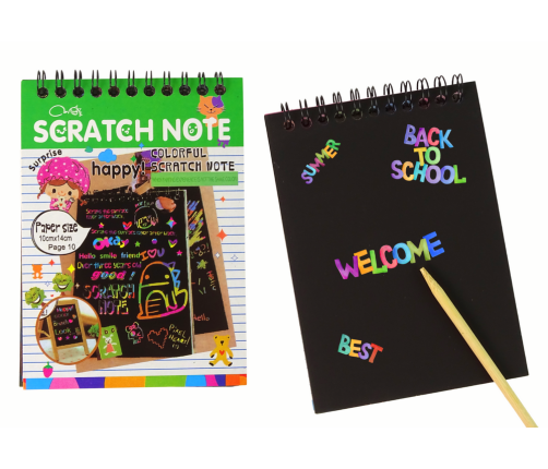 Scratchboard Notes For Kids Green