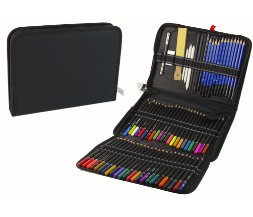 Little Artist's Set Crayons in a Pencil Case 95 pcs.