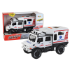 Offroad Vehicle Ambulance White Opening Doors Sounds Lights