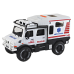 Offroad Vehicle Ambulance White Opening Doors Sounds Lights