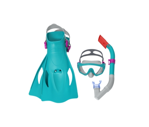 Diving Set Mask, Snorkel, Fins Blue Bestway 25020