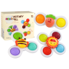 Sensory Toy Spinners Bee Sun Carrot Suction Cups