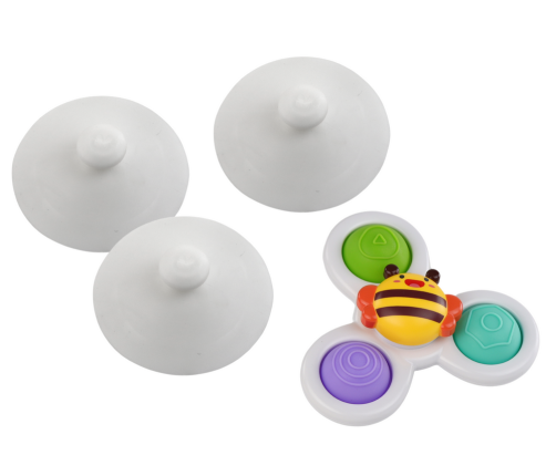 Sensory Toy Spinners Bee Sun Carrot Suction Cups