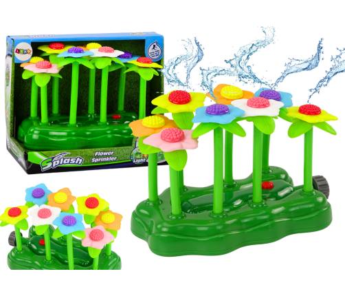 Garden Toy Water Flowers Sprinkler Fountain For Children Backlight