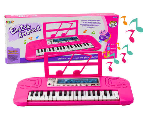 Electric Piano for Children, 36 Melodies, Pink