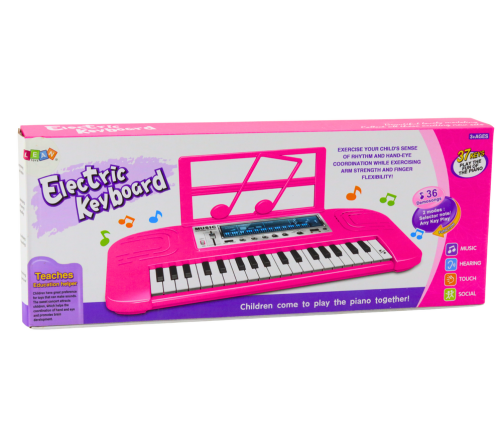 Electric Piano for Children, 36 Melodies, Pink