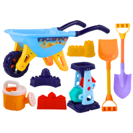 Sand Toy Set, Toczka, Grinder, Paddles, Watering Can, Blue