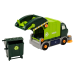 Cartoon Garbage Truck Turning Movable DIY Green